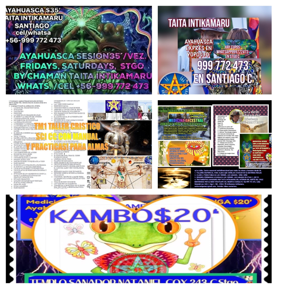 ayahuascaabuela sesion Intikamaru en Santiago