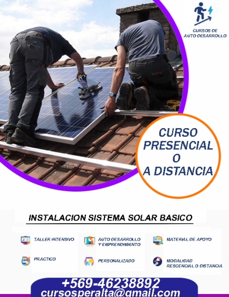 Taller practico instalación sistema solar en casa o remoto
