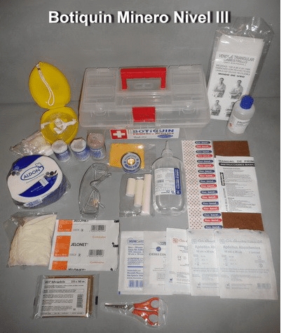 fabrica botiquines minera los bronces standar oficial maxivi