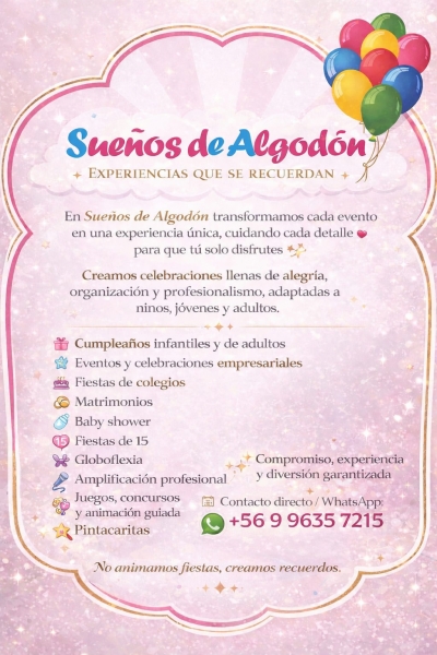 ANIMACIÓN DE EVENTOS 