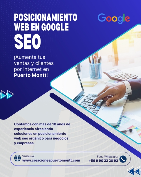 Posicionamiento Web (SEO) en Puerto Montt / Creaciones Web