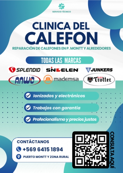 Reparación y servicio técnico de calefon en Puerto Montt