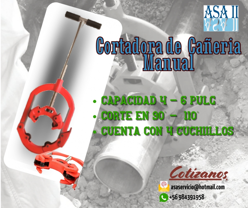 Disponible para Venta Cortadoras de Cañerías 