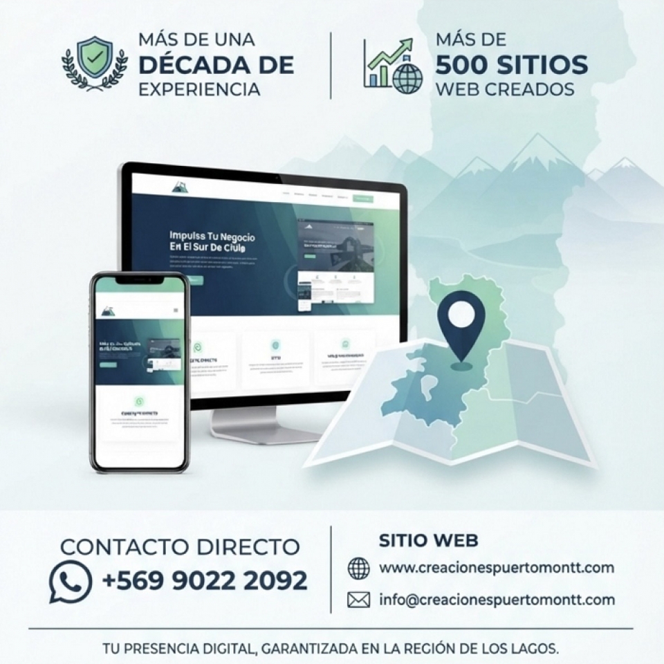 Diseño de sitios y páginas web en Puerto Montt