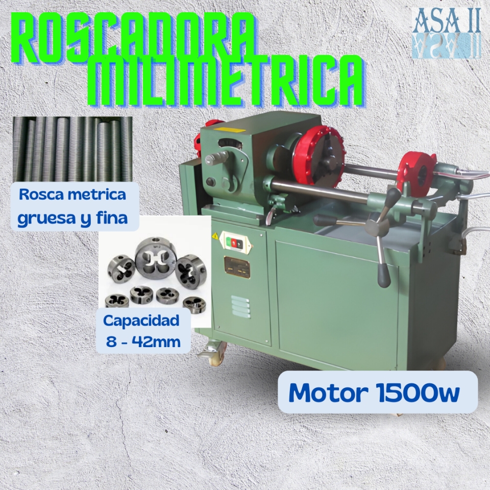 Disponible para Venta Roscadoras Milimétricas 