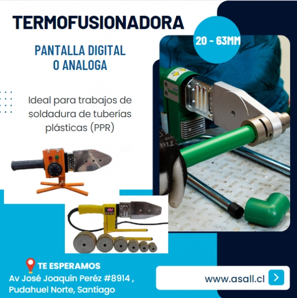 Disponible para Venta Termofusionadora